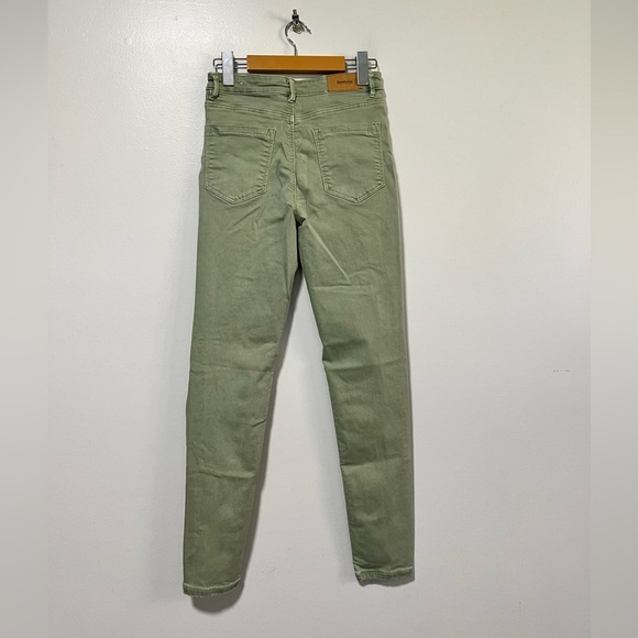 Stradivarius Super High Waist Skinny Jeans Green EUR 38 / US 6 - Picture 3 of 8